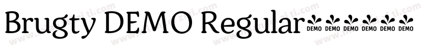 Brugty DEMO Regular字体转换